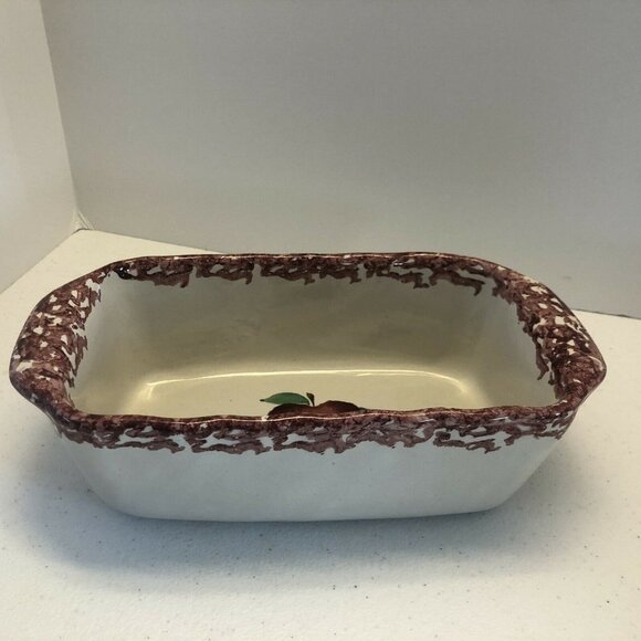 Neher "Clay In Motion" vintage Pottery Apple Design Loaf Baking Dish Recipe 1995 - Picture 7 of 10
